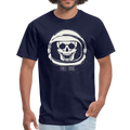 Skull Space Travel Men's T-Shirt - navy