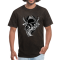 Skull with Guns Men's T-Shirt - mineral black