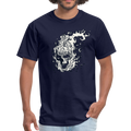 Firing Skull Men's T-Shirt - navy