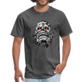 Skull with Red Eye Men's T-Shirt - heather black