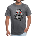 Skull with Red Eye Men's T-Shirt - mineral charcoal gray