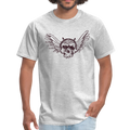 Skull Eagle Men's T-Shirt - heather gray