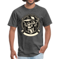 Skull Hat Men's premium T-Shirt - heather black