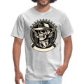 Skull Hat Men's premium T-Shirt - heather gray