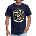 Skull Hat Men's premium T-Shirt - navy