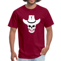 Mystery Skull Men 's T-Shirt - burgundy