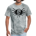Skull Art Men's T-Shirt - grey tie dye