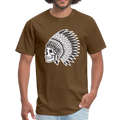 Skull King Side Men's T-Shirt - brown