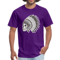 Skull King Side Men's T-Shirt - purple