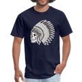 Skull King Side Men's T-Shirt - navy