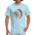 Skull King Side Men's T-Shirt - powder blue