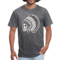 Skull King Side Men's T-Shirt - mineral charcoal gray