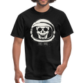 Skull Space Travel Men's T-Shirt - black