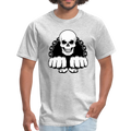 Bang with Skull Men's T-Shirt - heather gray