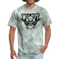 Wild West Men's T-Shirt - military green tie dye