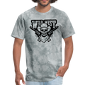 Wild West Men's T-Shirt - grey tie dye