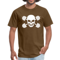 Gym Hard Skull Men's T-Shirt - brown