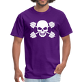 Gym Hard Skull Men's T-Shirt - purple