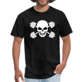 Gym Hard Skull Men's T-Shirt - black